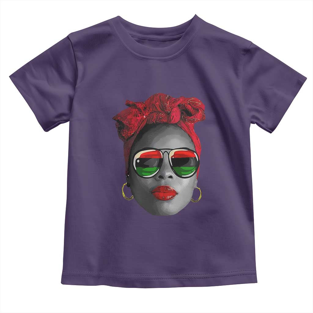 Black Queen Toddler T Shirt Dope Black Woman Pride BHM Juneteenth