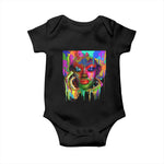 Afro Woman Graphic Baby Onesie African Pride Color Painted