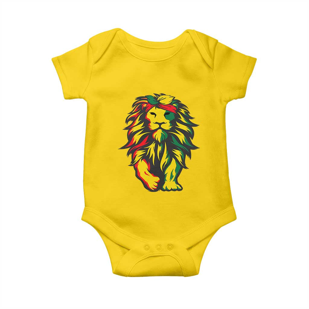 Juneteenth Lion Baby Onesie Cool Black History African American Pride