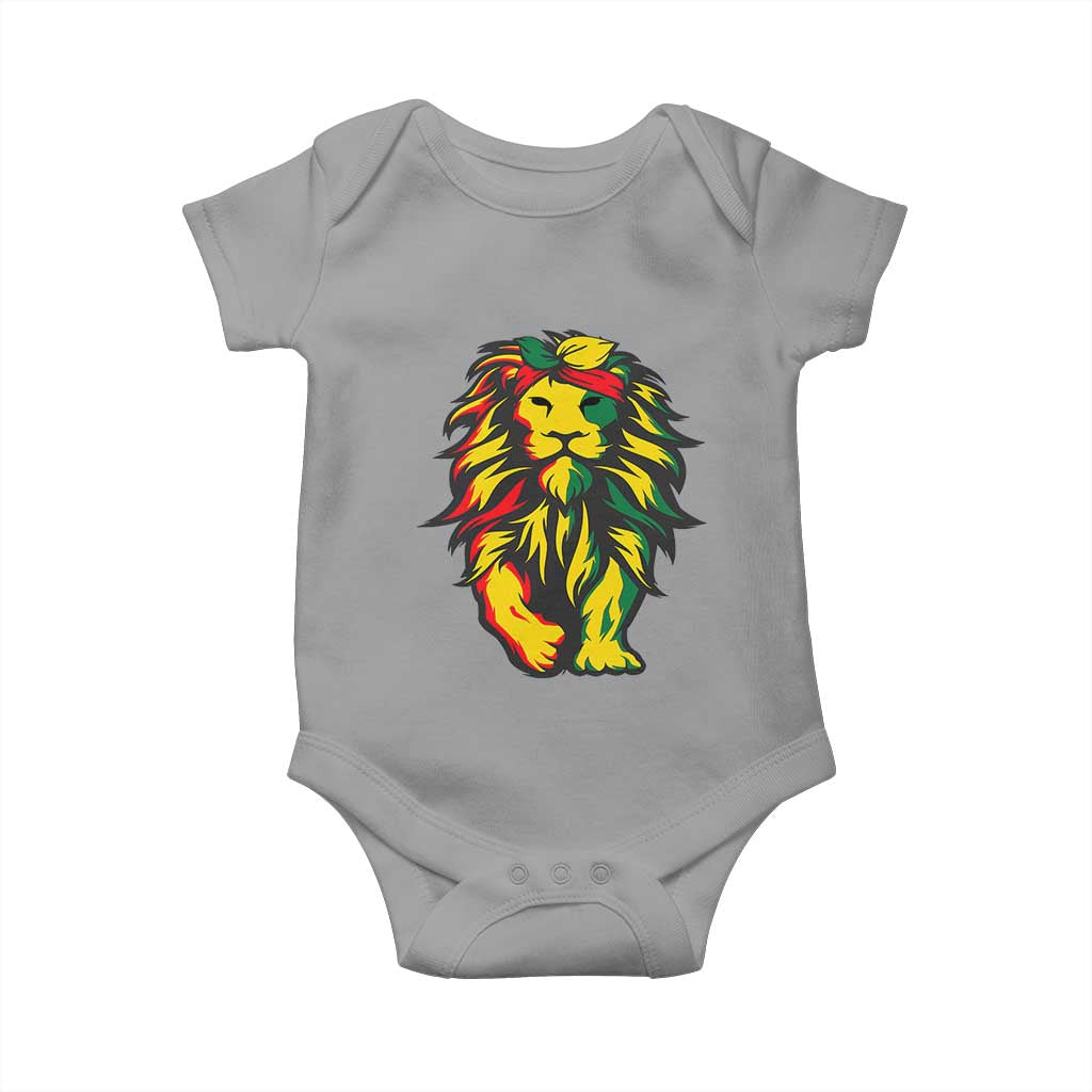 Juneteenth Lion Baby Onesie Cool Black History African American Pride