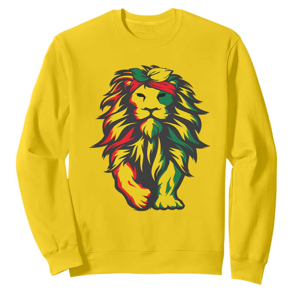 Juneteenth Lion Sweatshirt Cool Black History African American Pride