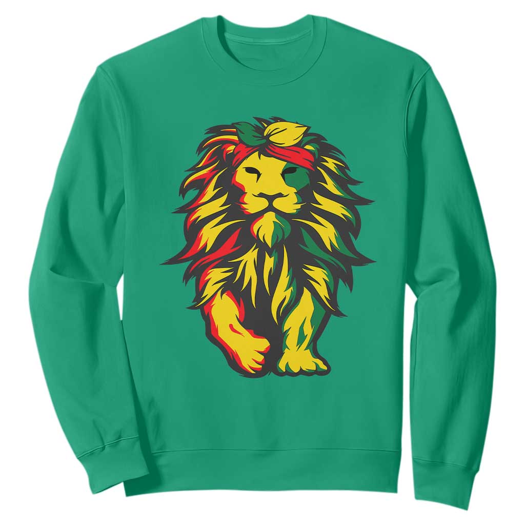 Juneteenth Lion Sweatshirt Cool Black History African American Pride
