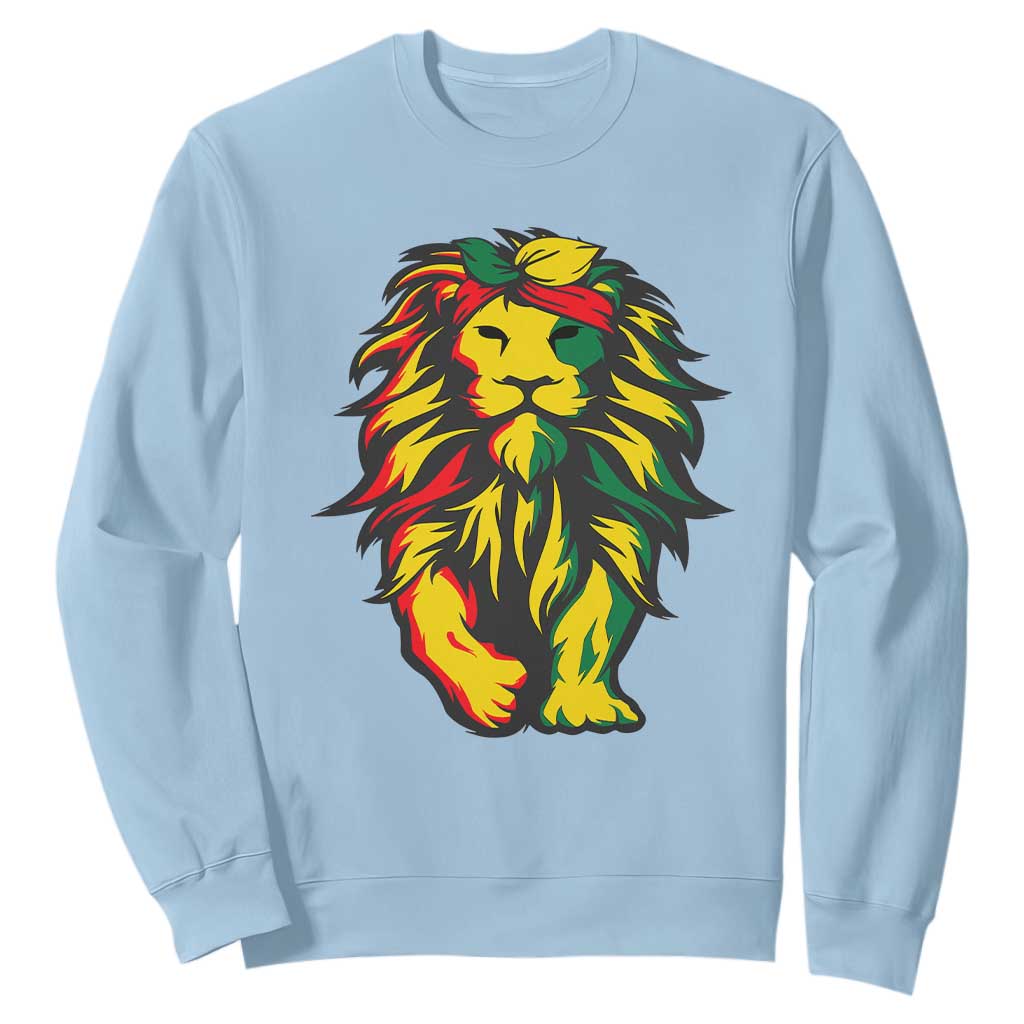 Juneteenth Lion Sweatshirt Cool Black History African American Pride