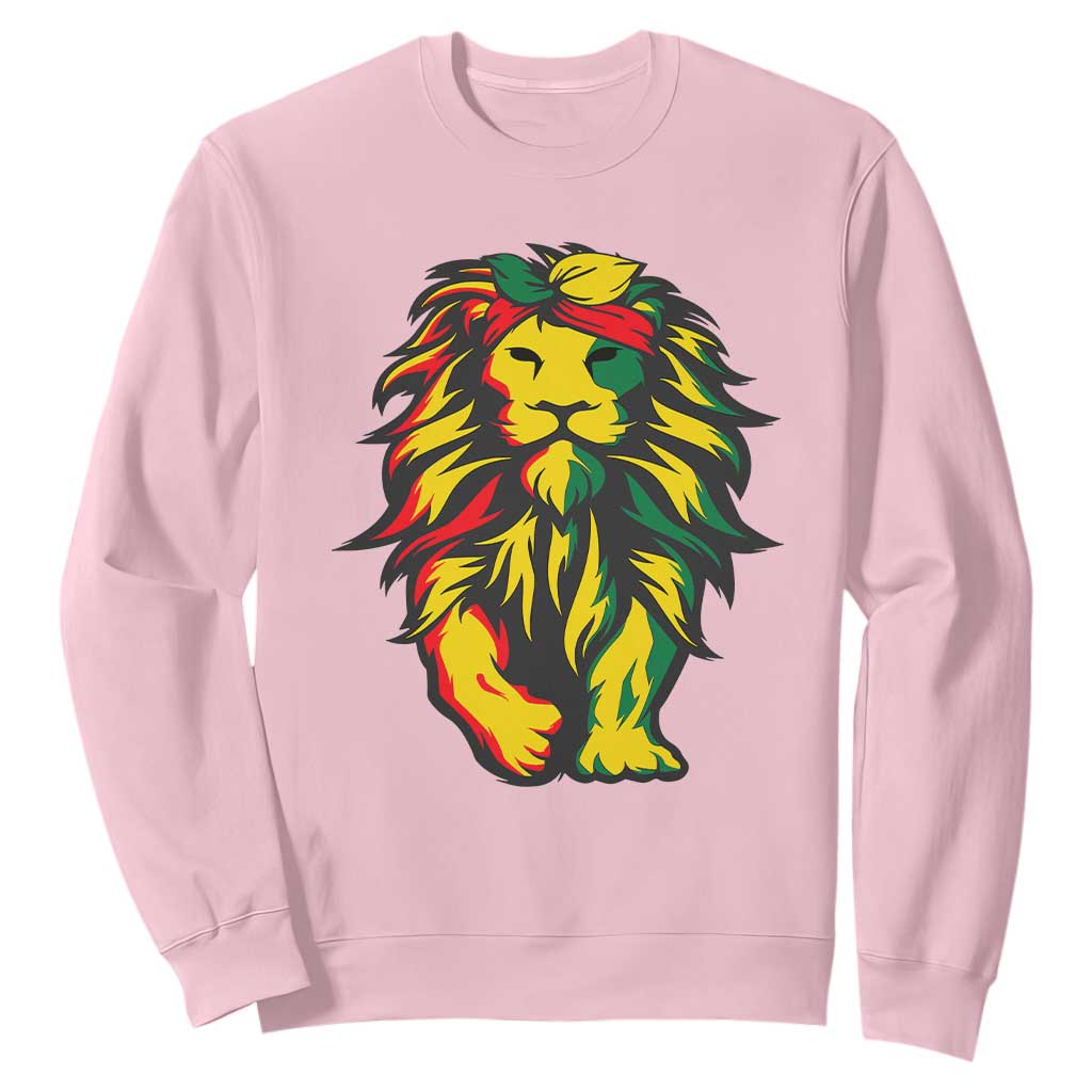 Juneteenth Lion Sweatshirt Cool Black History African American Pride