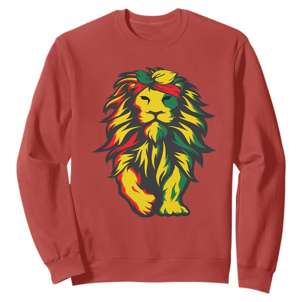 Juneteenth Lion Sweatshirt Cool Black History African American Pride