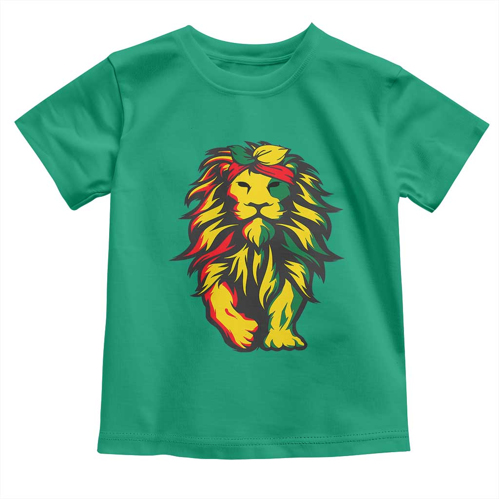 Juneteenth Lion Toddler T Shirt Cool Black History African American Pride
