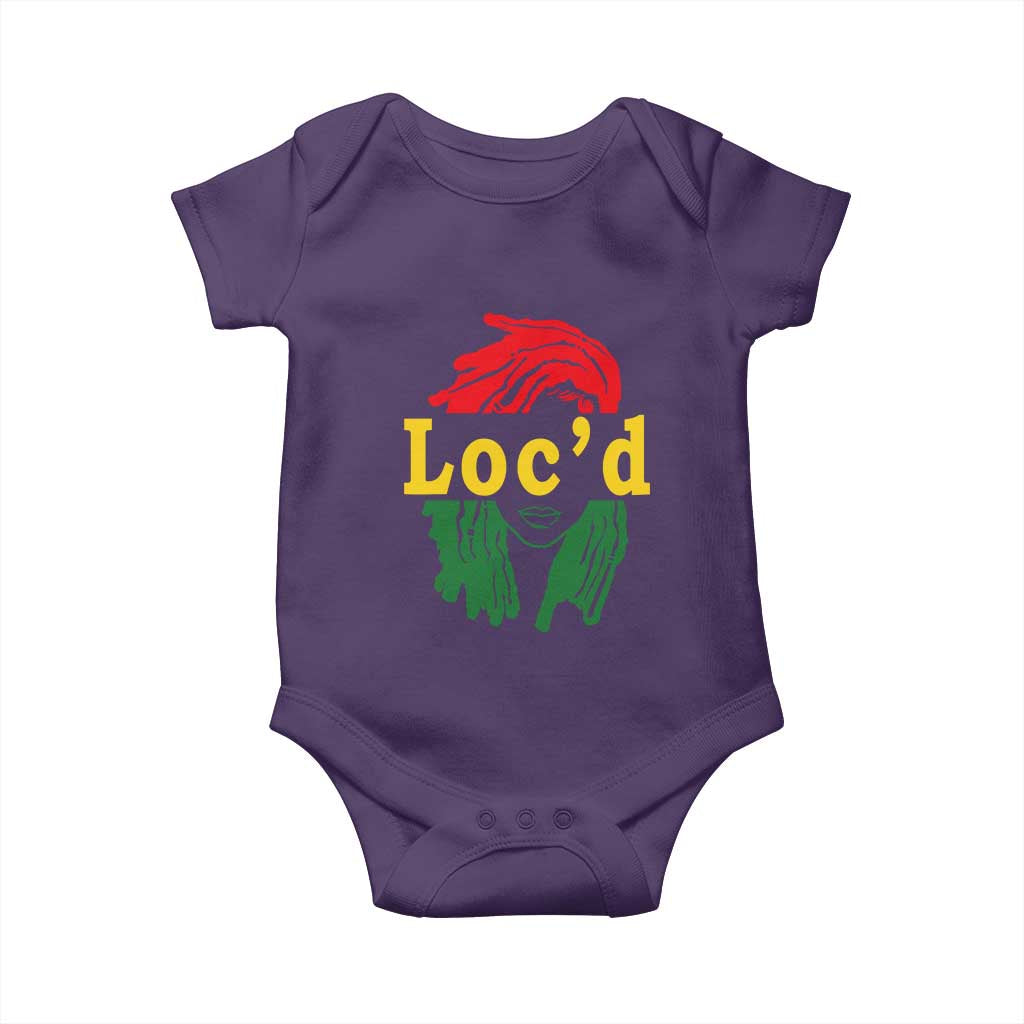 Locd Hair Girl Baby Onesie Black Woman Melanin Girl Juneteenth