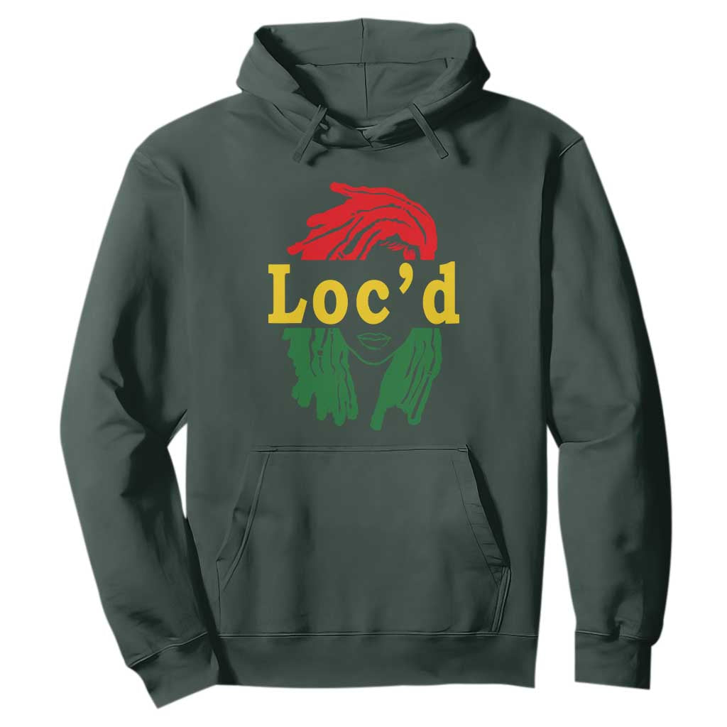 Locd Hair Girl Hoodie Black Woman Melanin Girl Juneteenth