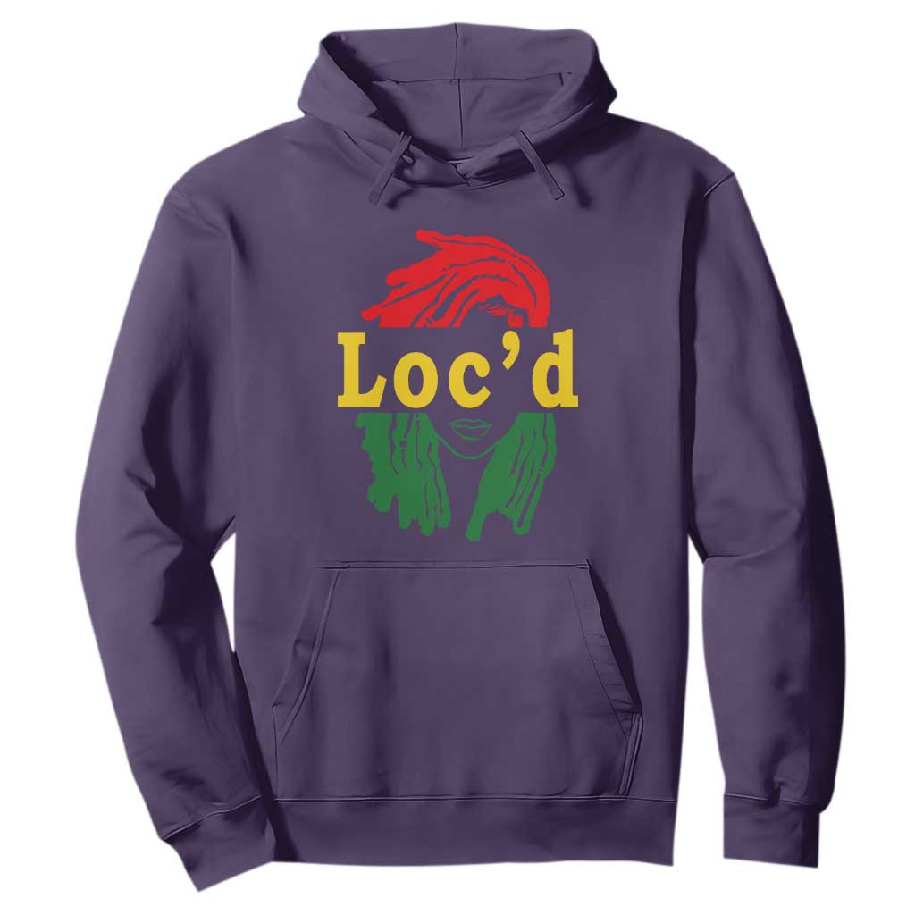 Locd Hair Girl Hoodie Black Woman Melanin Girl Juneteenth