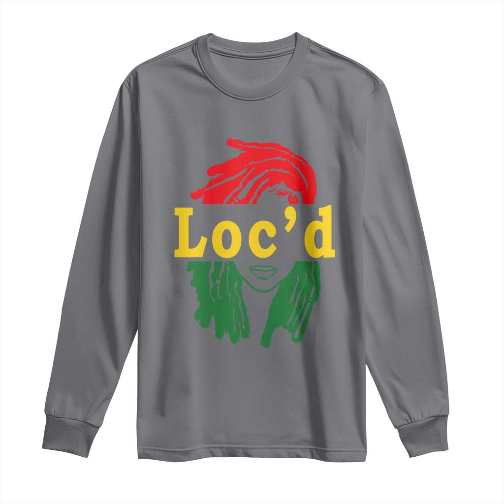 Locd Hair Girl Long Sleeve Shirt Black Woman Melanin Girl Juneteenth