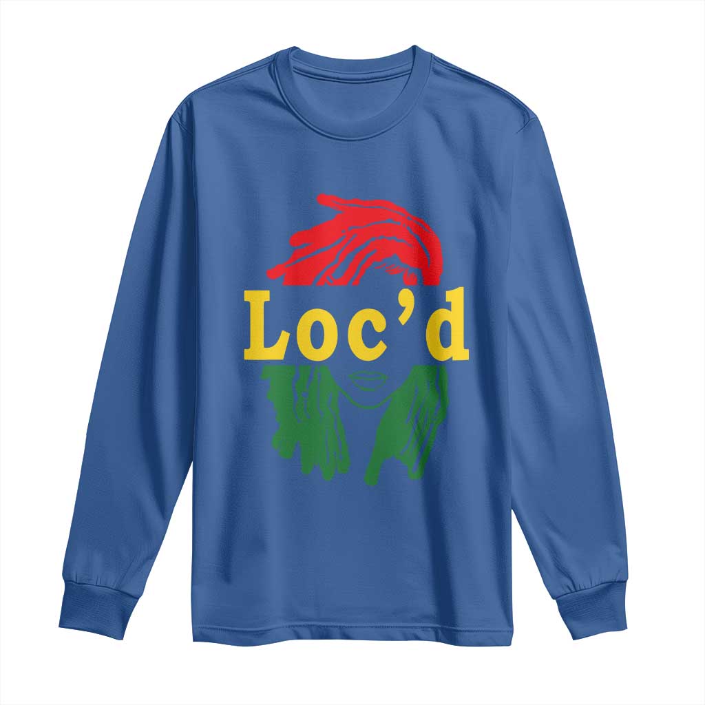 Locd Hair Girl Long Sleeve Shirt Black Woman Melanin Girl Juneteenth