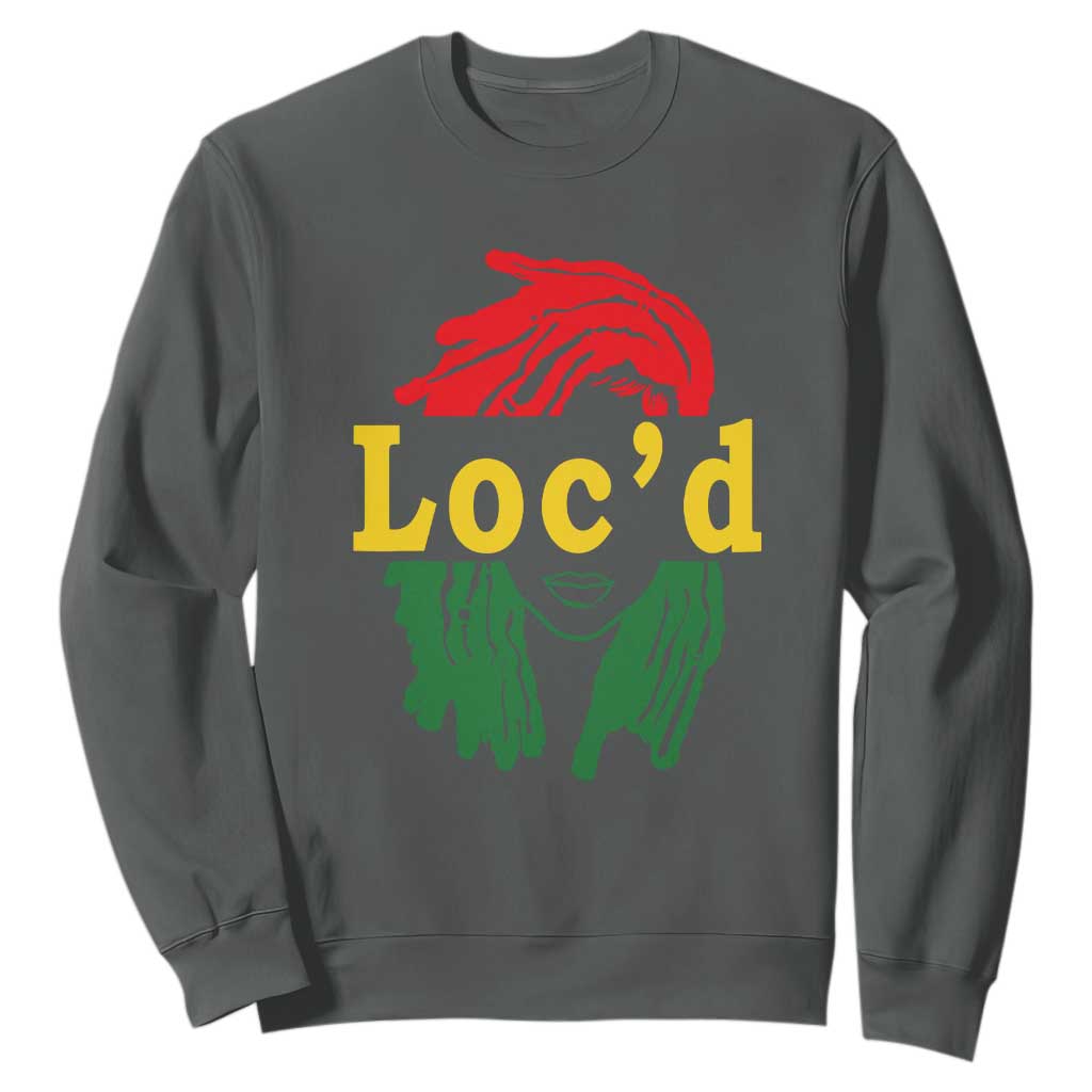Locd Hair Girl Sweatshirt Black Woman Melanin Girl Juneteenth