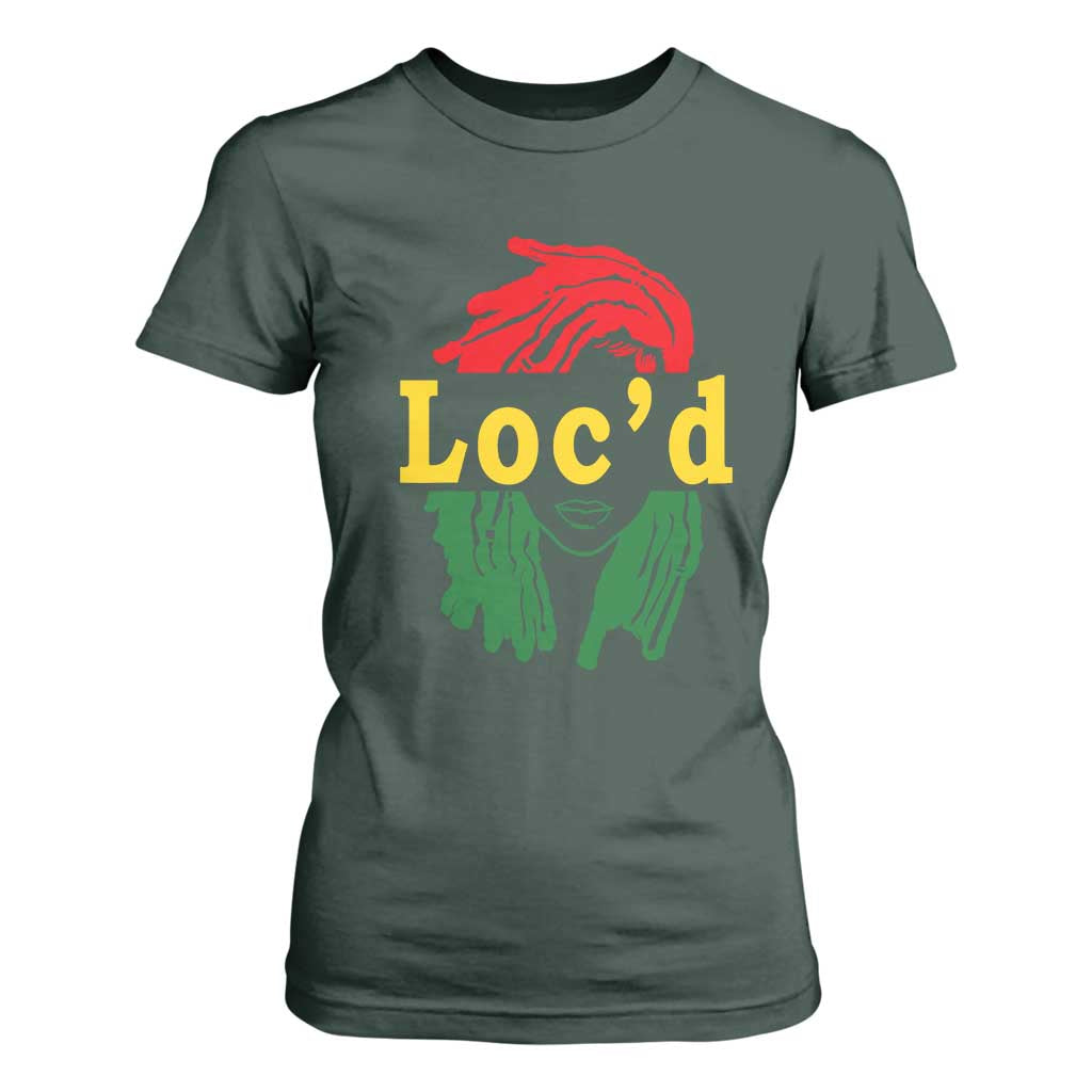 Locd Hair Girl T Shirt For Women Black Woman Melanin Girl Juneteenth