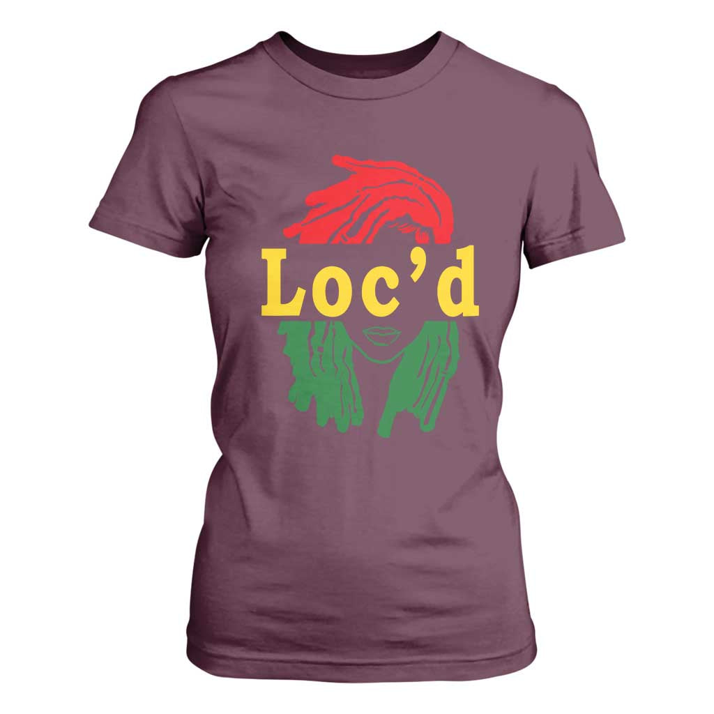 Locd Hair Girl T Shirt For Women Black Woman Melanin Girl Juneteenth