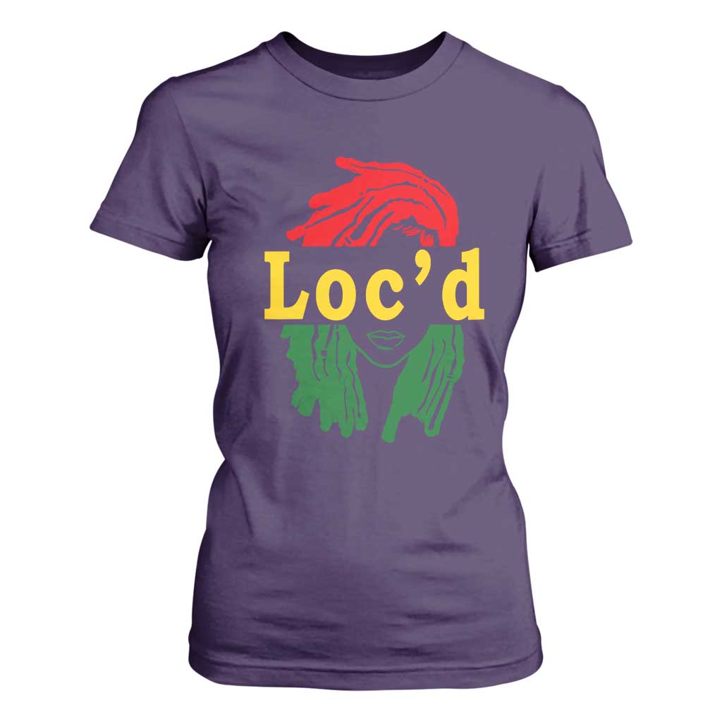 Locd Hair Girl T Shirt For Women Black Woman Melanin Girl Juneteenth