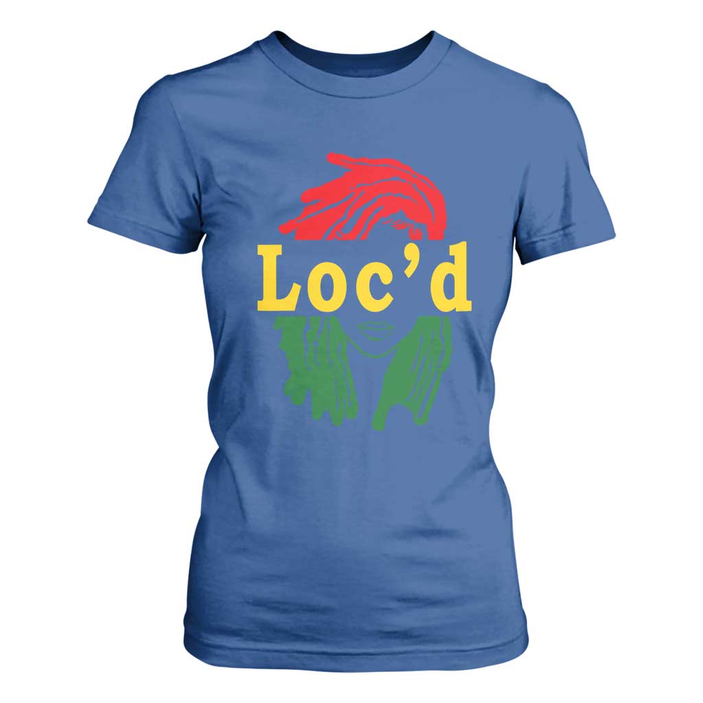Locd Hair Girl T Shirt For Women Black Woman Melanin Girl Juneteenth
