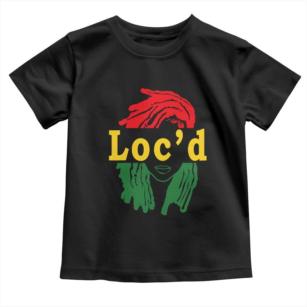 Locd Hair Girl Toddler T Shirt Black Woman Melanin Girl Juneteenth