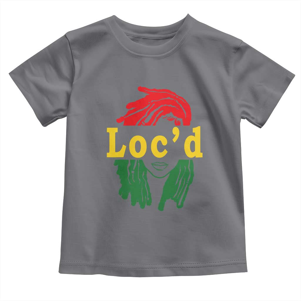 Locd Hair Girl Toddler T Shirt Black Woman Melanin Girl Juneteenth