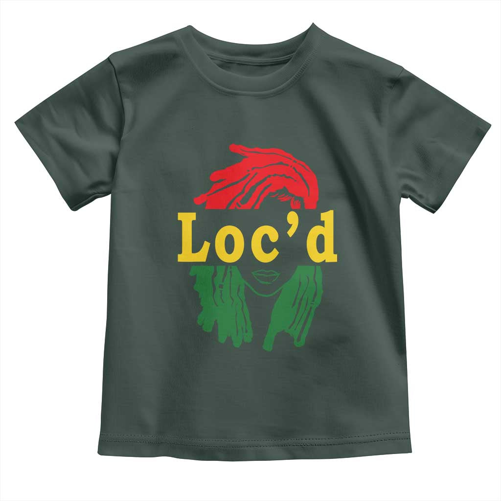 Locd Hair Girl Toddler T Shirt Black Woman Melanin Girl Juneteenth