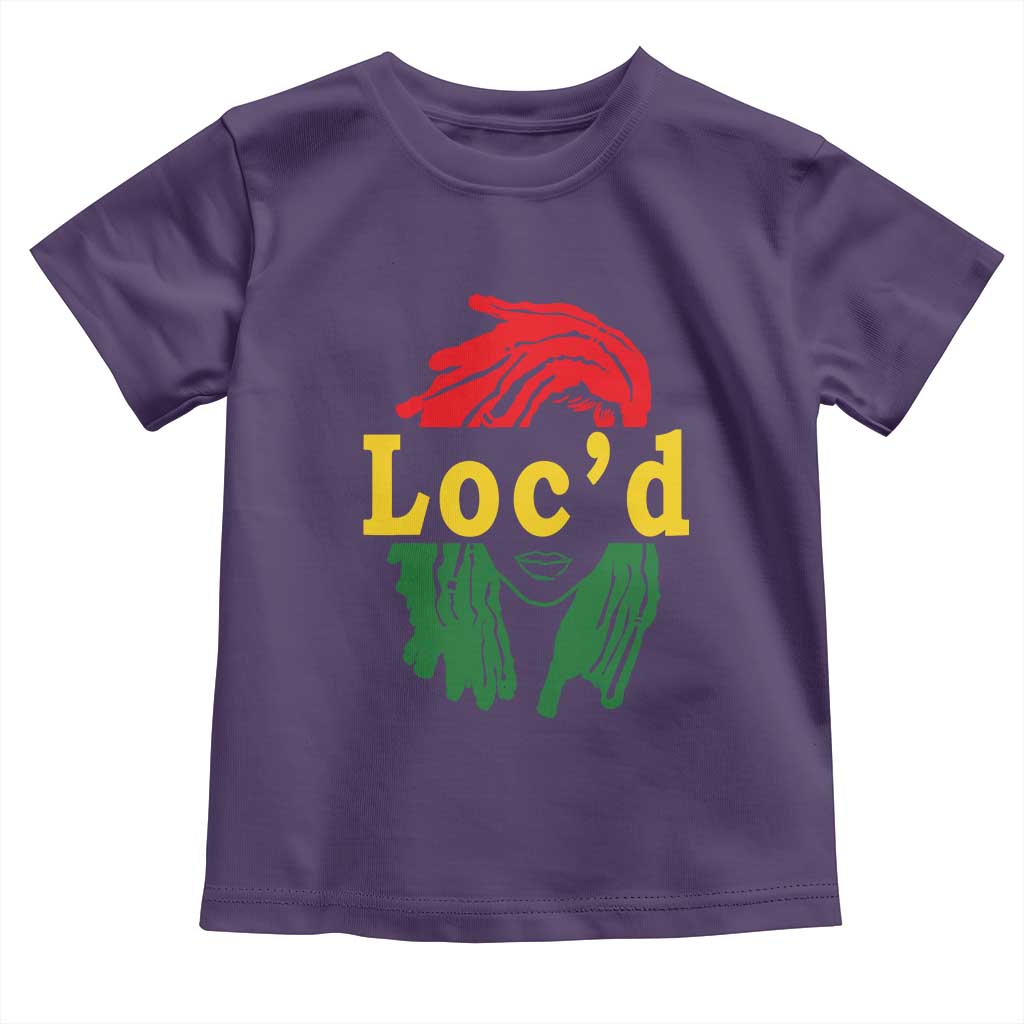 Locd Hair Girl Toddler T Shirt Black Woman Melanin Girl Juneteenth