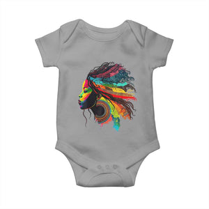 Proud Afro Roots Baby Onesie Rainbow Dashiki African Tribal Woman Natural Hair