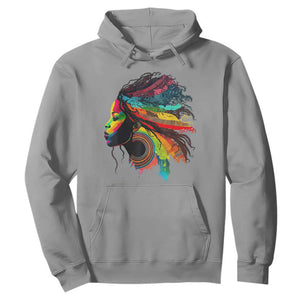 Proud Afro Roots Hoodie Rainbow Dashiki African Tribal Woman Natural Hair