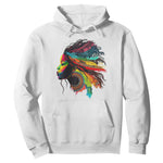 Proud Afro Roots Hoodie Rainbow Dashiki African Tribal Woman Natural Hair