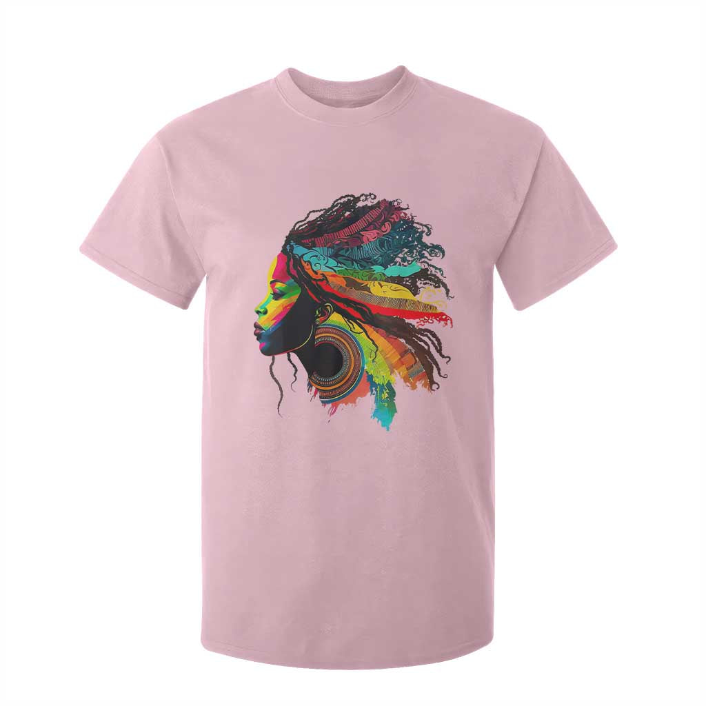 Proud Afro Roots T Shirt For Kid Rainbow Dashiki African Tribal Woman Natural Hair