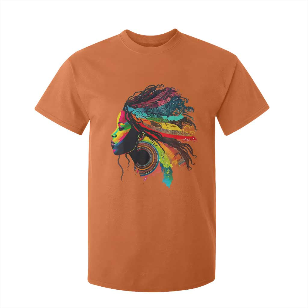 Proud Afro Roots T Shirt For Kid Rainbow Dashiki African Tribal Woman Natural Hair