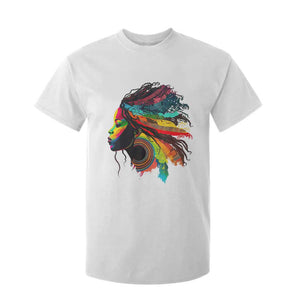 Proud Afro Roots T Shirt For Kid Rainbow Dashiki African Tribal Woman Natural Hair