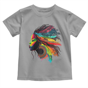 Proud Afro Roots Toddler T Shirt Rainbow Dashiki African Tribal Woman Natural Hair