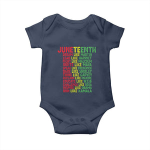 Happy Juneteenth Baby Onesie Dream Like Leaders