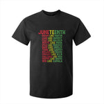 Happy Juneteenth T Shirt For Kid Dream Like Leaders