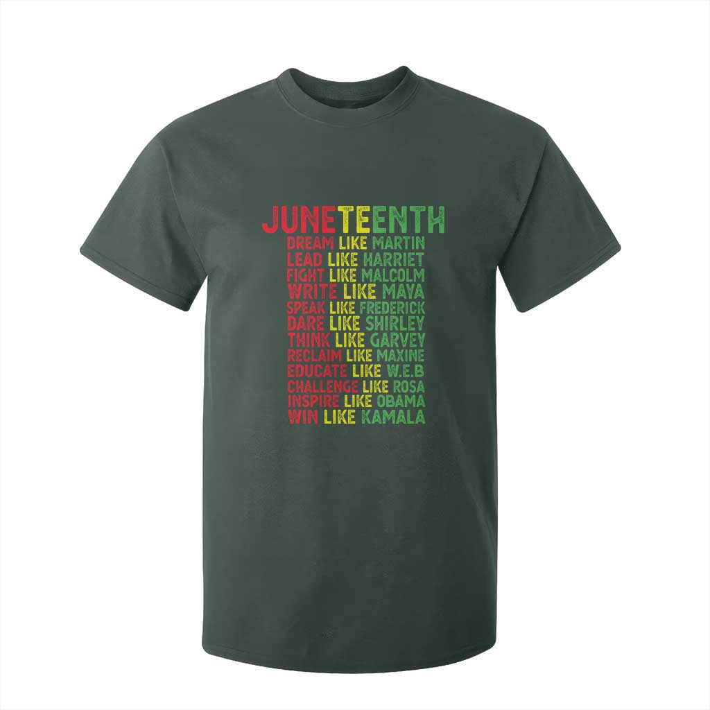 Happy Juneteenth T Shirt For Kid Dream Like Leaders
