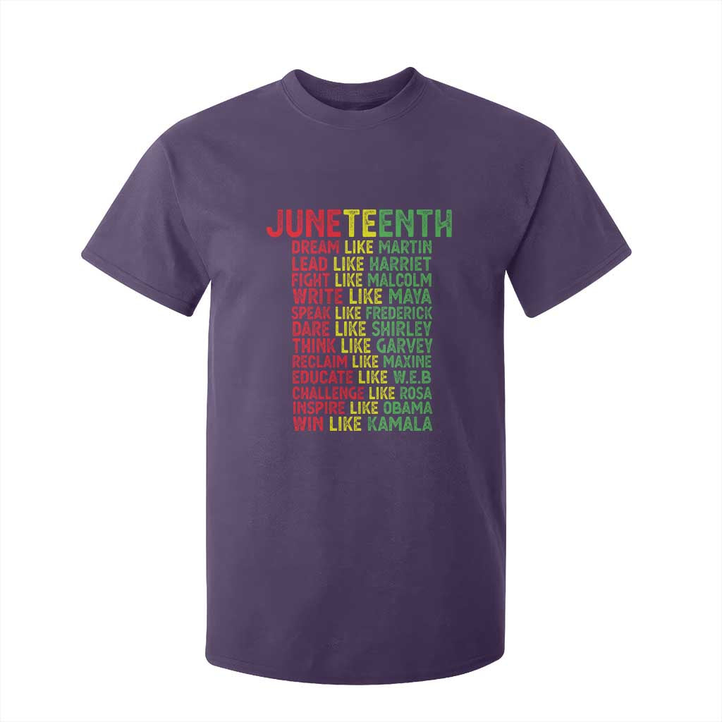 Happy Juneteenth T Shirt For Kid Dream Like Leaders