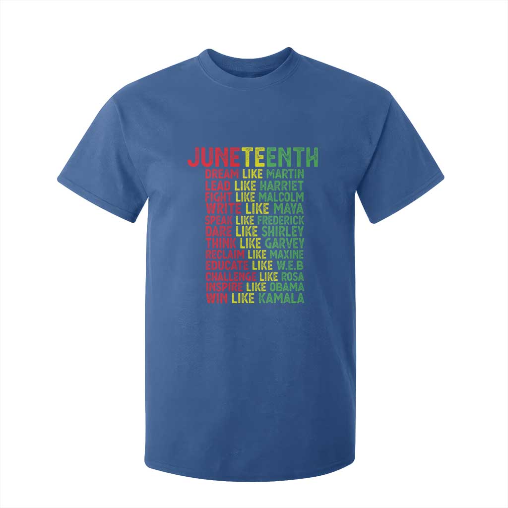 Happy Juneteenth T Shirt For Kid Dream Like Leaders