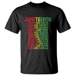 Happy Juneteenth T Shirt Dream Like Leaders