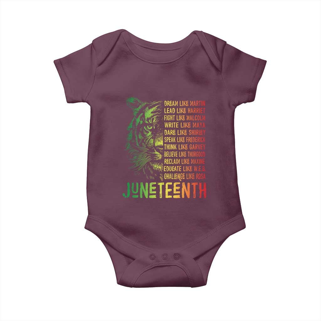 Juneteenth Baby Onesie Dream Like Leaders