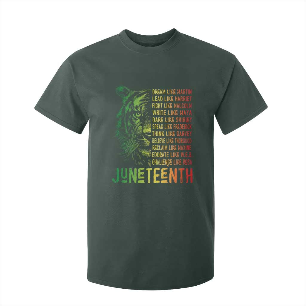 Juneteenth T Shirt For Kid Dream Like Leaders