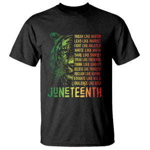 Juneteenth T Shirt Dream Like Leaders