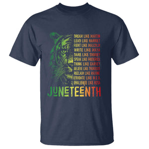 Juneteenth T Shirt Dream Like Leaders