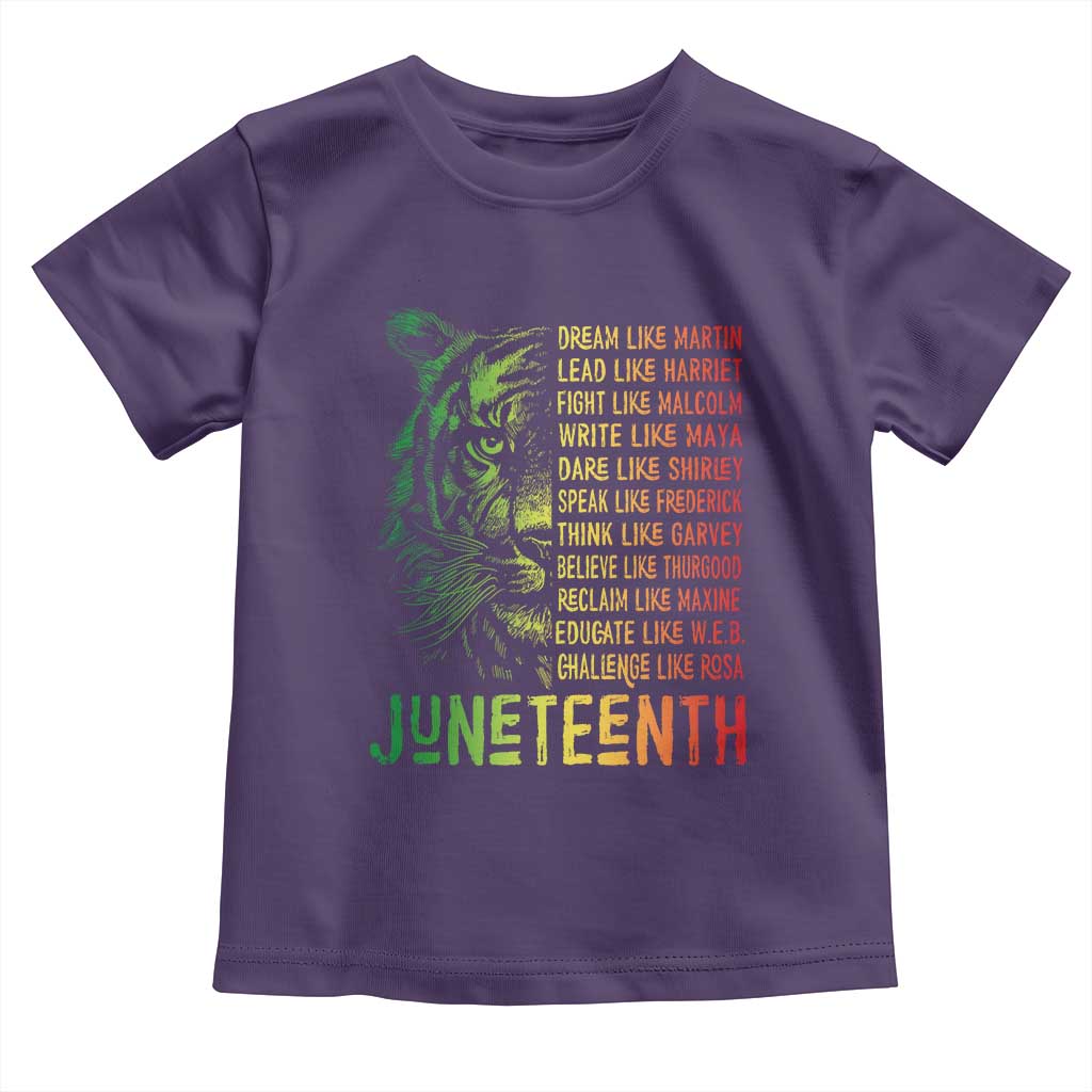 Juneteenth Toddler T Shirt Dream Like Leaders