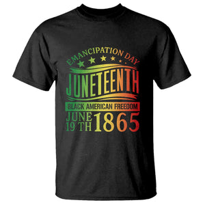 Emancipation Day Juneteenth T Shirt Celebrating Black Americna Freedom Since 1865