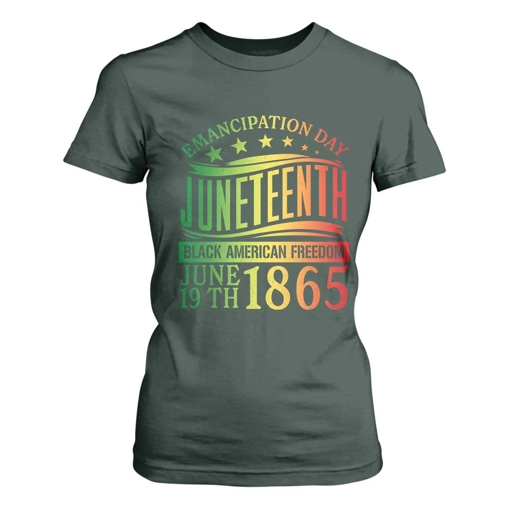 Emancipation Day Juneteenth T Shirt For Women Celebrating Black Americna Freedom Since 1865