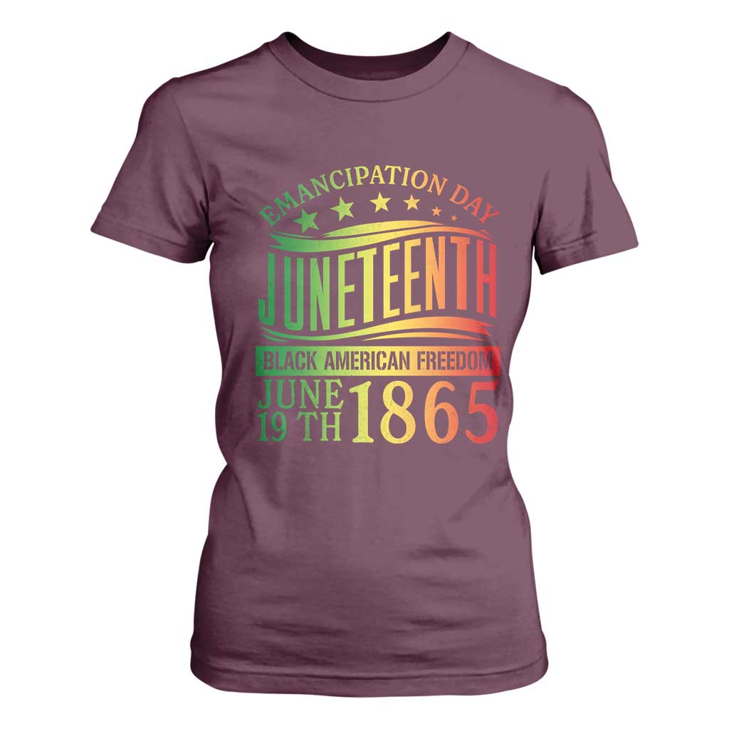 Emancipation Day Juneteenth T Shirt For Women Celebrating Black Americna Freedom Since 1865