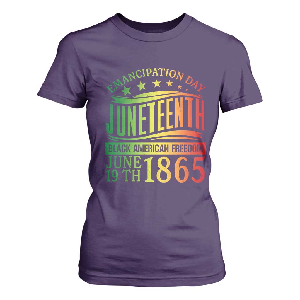 Emancipation Day Juneteenth T Shirt For Women Celebrating Black Americna Freedom Since 1865