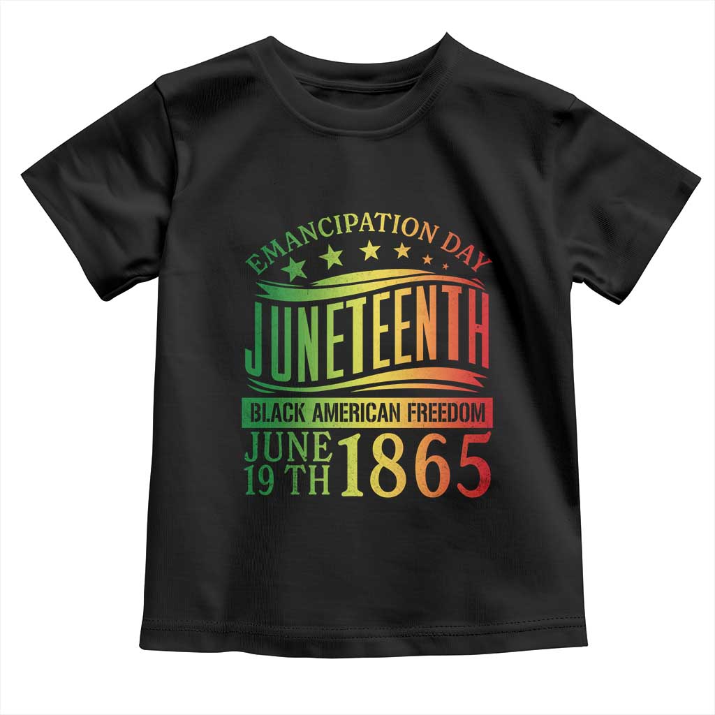 Emancipation Day Juneteenth Toddler T Shirt Celebrating Black Americna Freedom Since 1865
