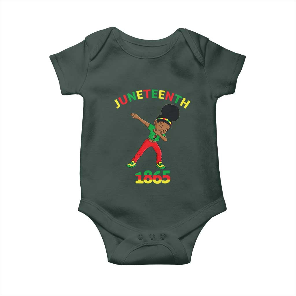 Funny Black History Baby Onesie Dabbing Black Princess Juneteenth 1865