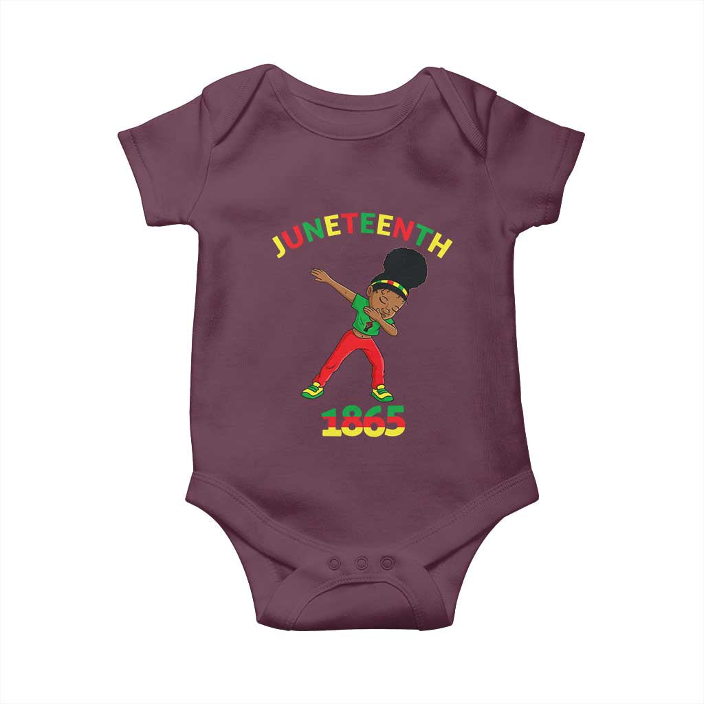 Funny Black History Baby Onesie Dabbing Black Princess Juneteenth 1865