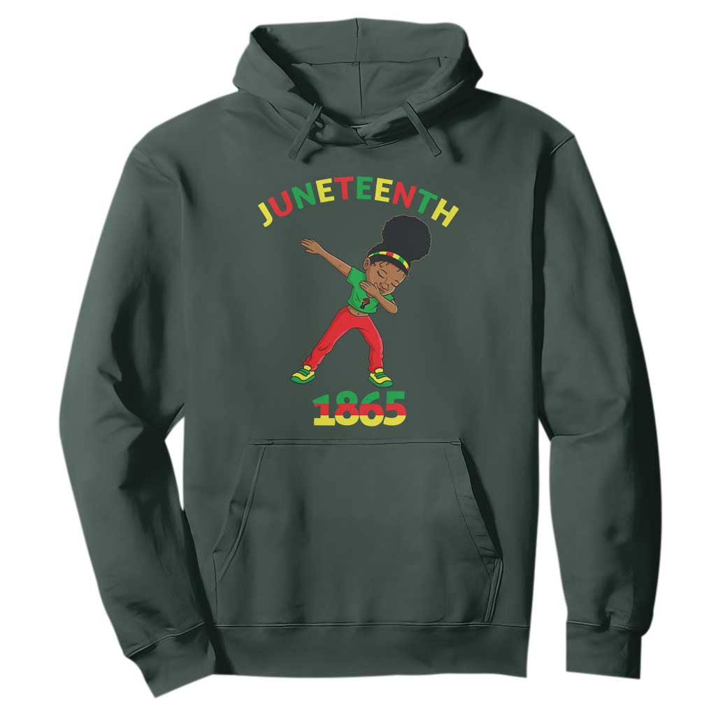 Funny Black History Hoodie Dabbing Black Princess Juneteenth 1865
